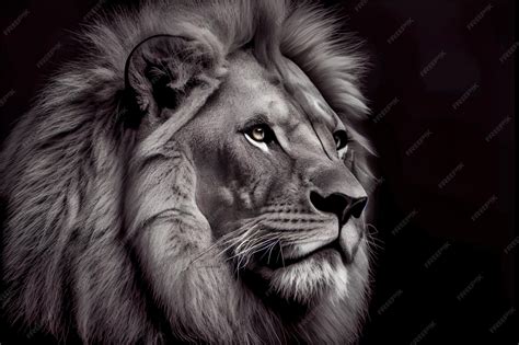 Lion Desktop Wallpaper Black And White