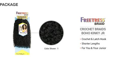Buy FreeTress Crochet Braids Boho Kinky Jr (5-PACK, T27) Online at ...