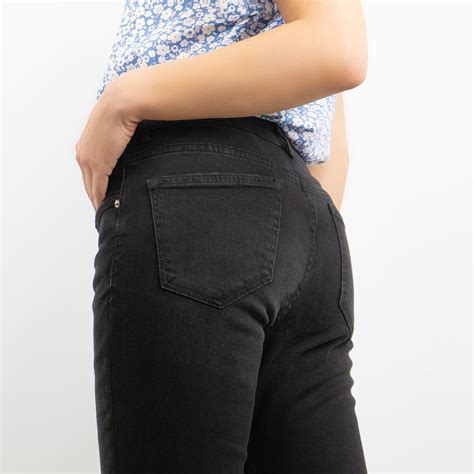 Black Stretch Jeans Womens Trouser S.Oliver Slim Fit Mid Rise Bootcut ...