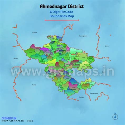 Ahmednagar District Pincode Maps