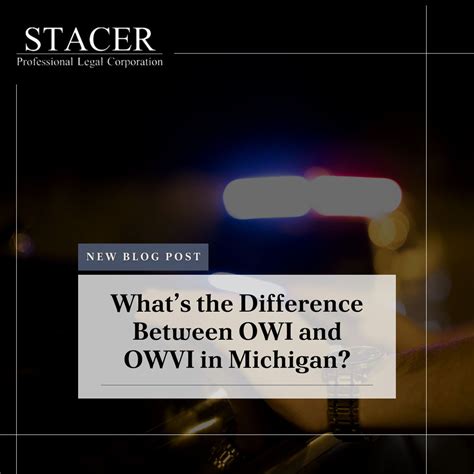 What is OWI and OWVI in Michigan? | Stacer, PLC posted on the topic ...