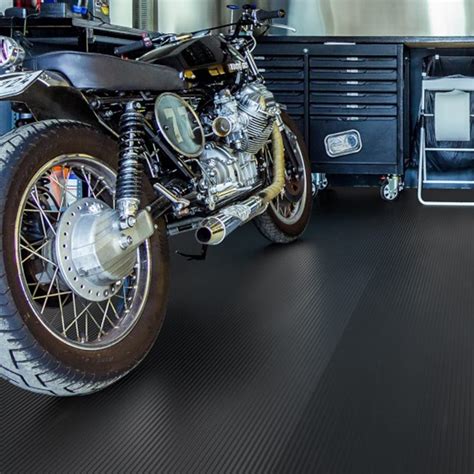 tonchean Garage Rubber Floor Mat Heavy Duty Rubber Flooring Rolls Under ...