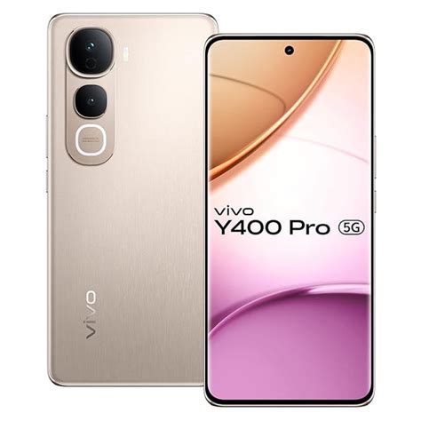Vivo Y400 Pro 5G (Fest Gold, 8GB RAM, 256GB Storage) Smartphone | 5G M ...