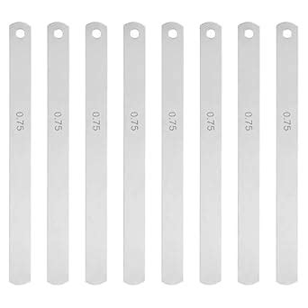 HARFINGTON 8 Blades Metric Steel Feeler Gauge, 0.75mm Thickness Filler ...