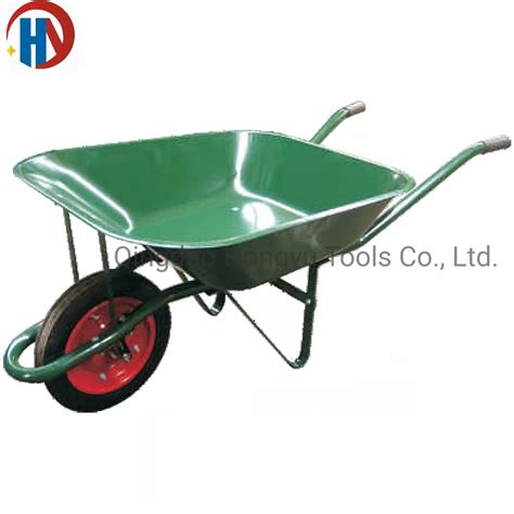 65L Cheaper and Metal Tray Wheel Barrow, Wb6500 Heavy Duty Steel Tray ...