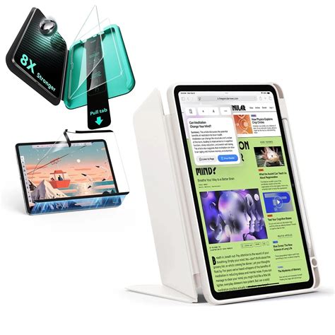 iPad Air 11-inch (M3) Case and Magnetic Paper-Feel Screen Protector ...