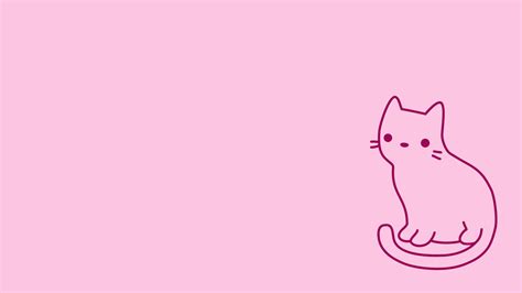 Cute Cat Aesthetic Pink | Pink wallpaper laptop, Pink wallpaper desktop ...