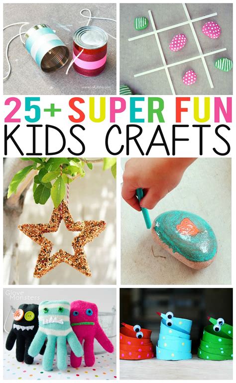 eighteen25: 25+ Super Fun Kids Crafts | Crafts for kids, Arts and ...