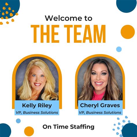 On Time Staffing on LinkedIn: Very excited to welcome both Kelly Riley ...
