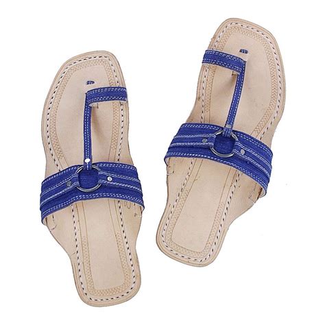 KORAKARI Handcrafted Denim Blue with Silver Ring On Belt Leather ...