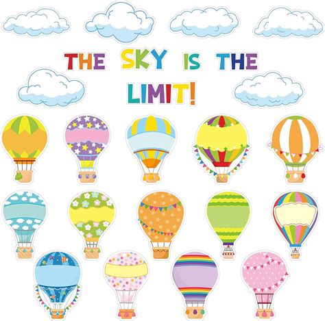 BeYumi 65Pcs Hot Air Balloon Cloud Classroom | Ubuy India