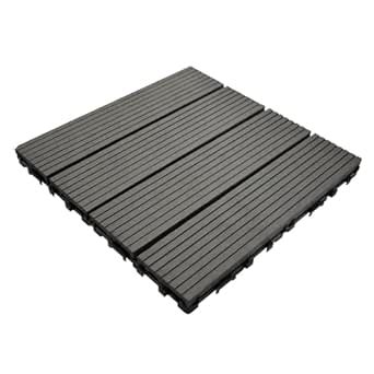 De Gardenia WPC Deck Tiles 12"x12" – Interlocking Wooden Flooring Tiles ...