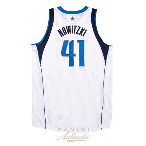 Dirk Nowitzki Game Worn Dallas Mavericks White Jersey from 2012-2013 ...