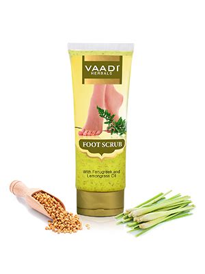 Vaadi Herbals Foot Scrub with Fenugreek and Lemongrass Oil, 110g ...