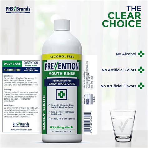 Buy Prevention Daily Care Mouthwash - Gentle Hydrogen Peroxide Mouthwash Alcohol Free | 16 Oz ...