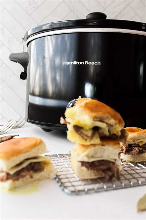 Slow Cooker Pepperoncini Pot Roast Sliders - Nomaste Hungry