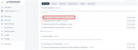 Doctype HTML Error How to Detect and Fix | Sitechecker