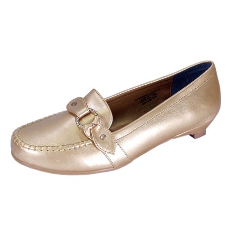 FLORAL Erica (FT0680) Women Extra Wide Width Loafers Gold 7 - Walmart.com