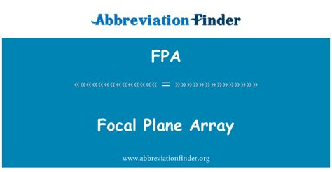 Image result for FPA Sensor Array