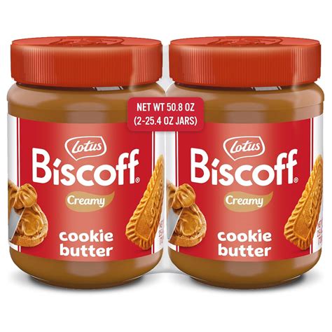 Amazon.com : Lotus Biscoff, Cookie Butter Spread, Creamy, non GMO ...
