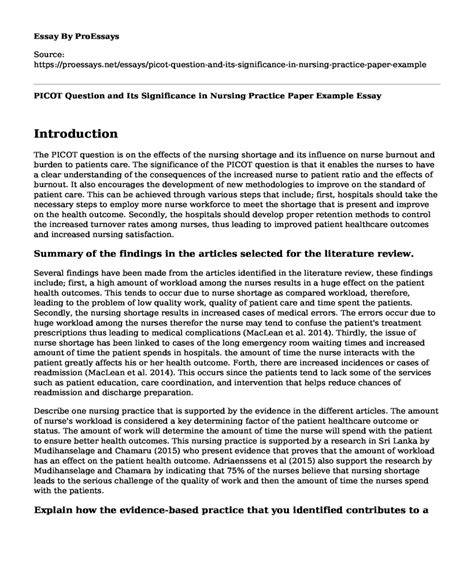 Image result for Picot Paper Example