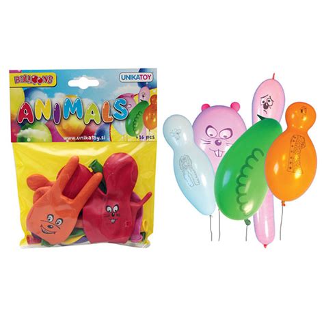 Balon zivotinje 16 kom UNIKATOY U21695 | Volim svoj dom