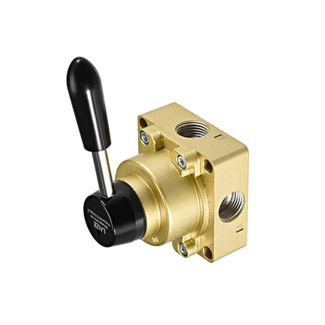 Unique Bargains Rotary Lever Hand Valve HV-04 1/2PT Female 3 Position 4 ...