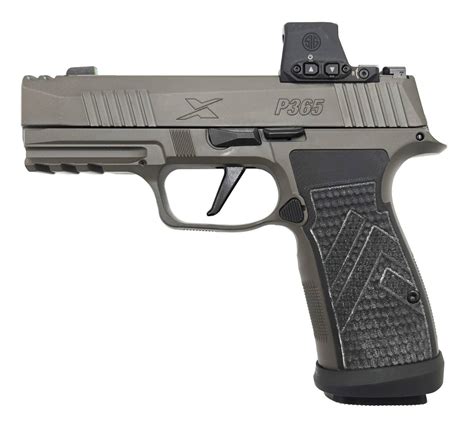 Sig Sauer P365 AXG Legion 9mm, 3.1" Barrel, Gray, Romeo X Red Dot, 17rd ...