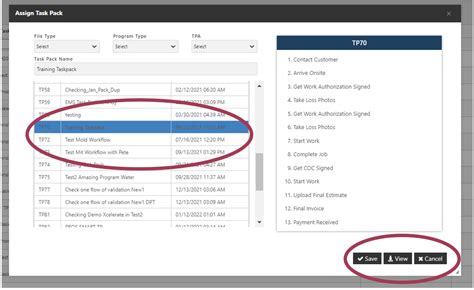 Workflow Task List 的图像结果
