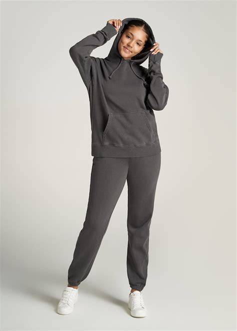 Extra Long Sweatpants: Tall Woman Sweatpants Charcoal | American Tall