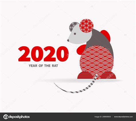 2020鼠年 — 图库矢量图像© Ledelena #288909830