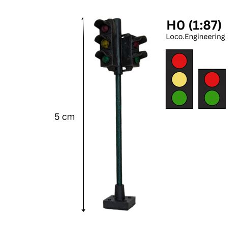 Traffic Light with LEDs, H0 | Loco.Engineering