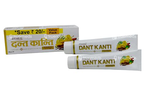 Patanjali Dant Kanti Advanced Dental Cream 100 Gm 9pack Of 2 - Uses ...