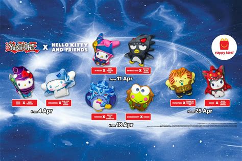 New McDonald's Happy Meal Toys Feature Yu-Gi-Oh! and Sanrio Characters ...