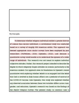 Image result for AP Research Methods Section Example