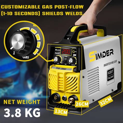 S SIMDER SSIMDER Tig Welder 200amp 220V TIG MMA 2 in 1 India | Ubuy