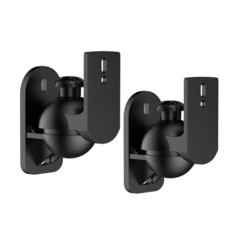 Techly Wall Satellite Speakers Brackets with Capacity Up to 3.5kg Blac ...