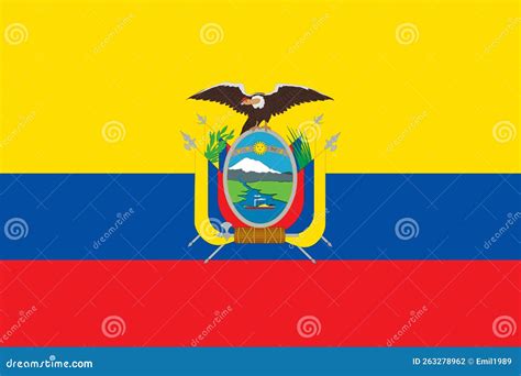 Ecuador National Symbols Set. Traditional National Costume Vector ...