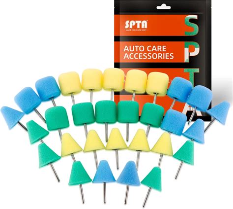 Mini Buffing Polishing Pads, 30Pcs Mini Detail Polishing balls Use On Rotary Tools,Cordless ...