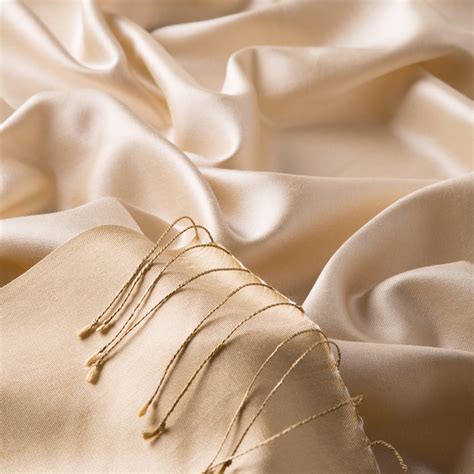Cream Reversible Silk Scarf | Ipekevi