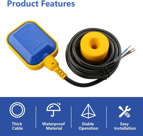Baomain 10M Cable Float Switch Water Level Controller for India | Ubuy