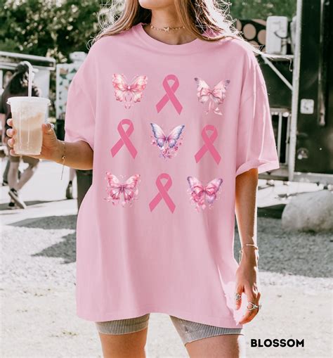 Pink Breast Cancer Shirt Women Pink Ribbon Awareness Breast Cancer ...