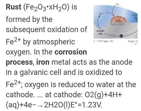Explain the corrosion process in iron - Brainly.in
