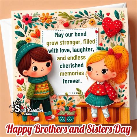 Brothers and Sisters Day Wishes - Smit Creations – Your Daily Dose of Fun.