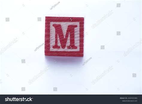 Alphabet Letter M Made Wooden Block Stock Photo 2197472383 | Shutterstock
