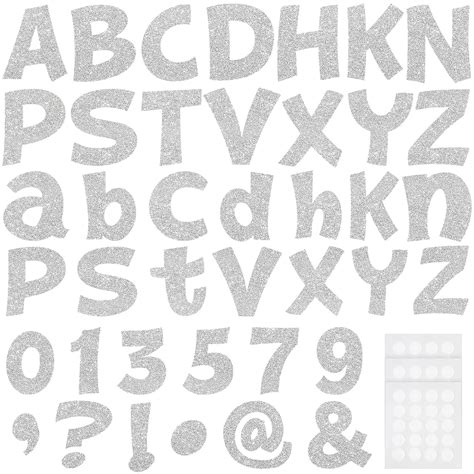 Buy Colarr 216 Pcs Glitter Bulletin Board Letters for Classroom Numbers ...