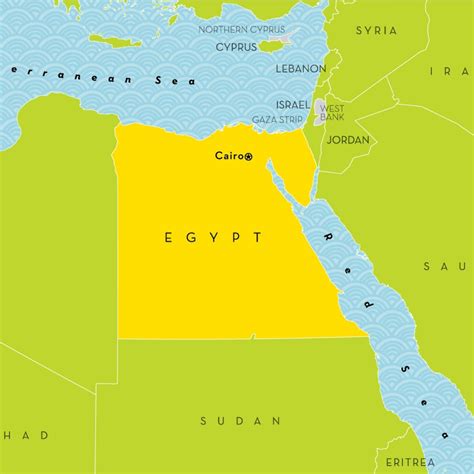 Egypt Map For Kids Printable