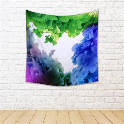 ArtzFolio Acrylic Abstract Colors Art Velvet Fabric Painting Tapestry ...