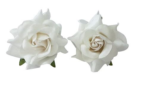 Buy Saan Velvet Rose Hair Flower Clip and Pin Brooch For Women Juda ...