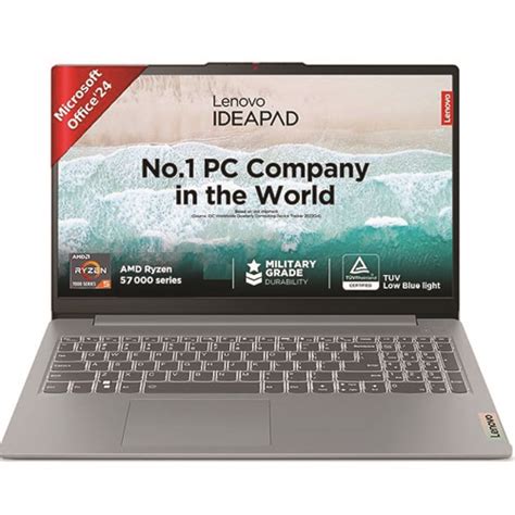 Lenovo Ideapad Slim 3 AMD Ryzen 5 7520U 15.6" (39.6cm) FHD Thin and ...